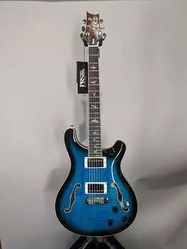 Электрогитара PRS HPEMBPB SE HOLLOWBODY II PIEZO PB Peacock Blue Burst Semi-Hollow Electric Guitar w/ Hardshell Case