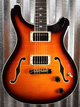 Электрогитара PRS Paul Reed Smith SE Hollowbody II Tricolor Sunburst Guitar & Case #2977
