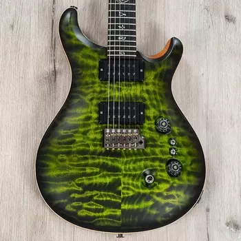 Электрогитара PRS Paul Reed Smith Wood Library Custom 24-08 Guitar, Roasted Maple Ebony, Quilt 10, Jade Smokeburst