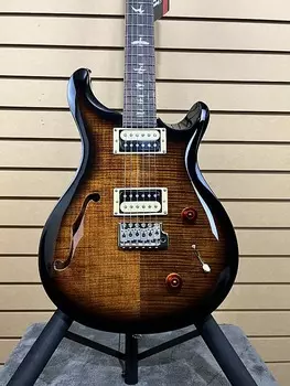 Электрогитара PRS SE Custom 22 Semi-hollow Electric Guitar - Black Gold w/Gig Bag & PLEK*D #194