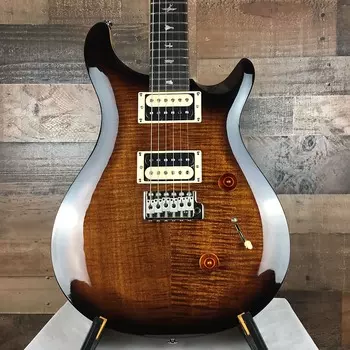 Электрогитара PRS SE Custom 24 Black Gold Sunburst, Gig Bag, Free Ship, 821