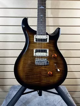 Электрогитара PRS SE Custom 24 Electric Guitar - Black Gold Sunburst w/Gig Bag & PLEK*D #895