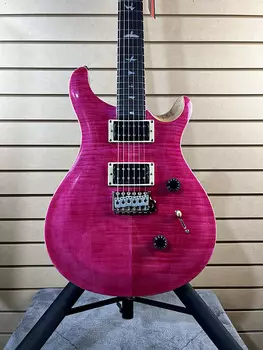 Электрогитара PRS SE Custom 24 Electric Guitar - Bonnie Pink with Natural Back & PLEK*D #933