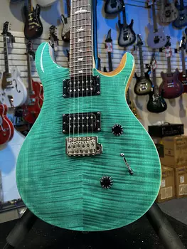 Электрогитара PRS SE Custom 24 Electric Guitar - Turquoise Auth Deal Free Ship! 874 GET PLEK’D!