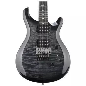 Электрогитара PRS SE Custom 24 Floyd, Charcoal Burst с сумкой для переноски