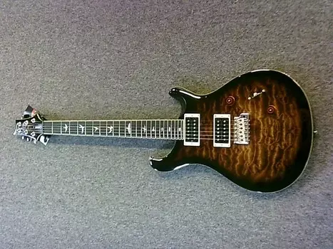 Электрогитара PRS SE Custom 24 Quilt Electric Guitar 2024 - Black Gold Burst
