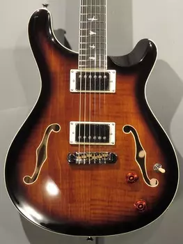 Электрогитара PRS SE Hollowbody II 2022 Black Gold Burst w/Hardshell Case