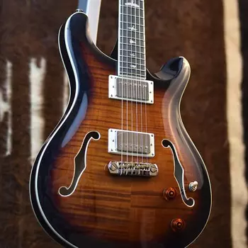 Электрогитара PRS SE Hollowbody II - Black Gold Sunburst
