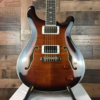 Электрогитара PRS SE Hollowbody II Black Gold Burst with Hard Case, Free Ship, 305
