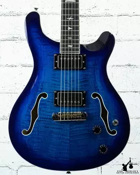Электрогитара PRS SE Hollowbody II Faded Blue Burst W / Case