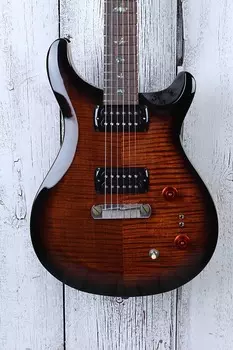 Электрогитара PRS SE Paul's Guitar Electric Guitar Flame Maple Top Black Gold Burst w Gig Bag
