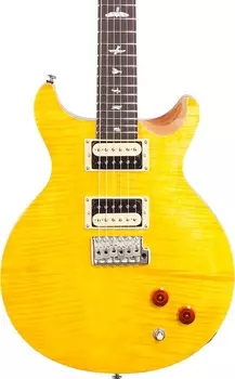 Электрогитара PRS SE Santana Electric Guitar, Santana Yellow w/ Gig Bag