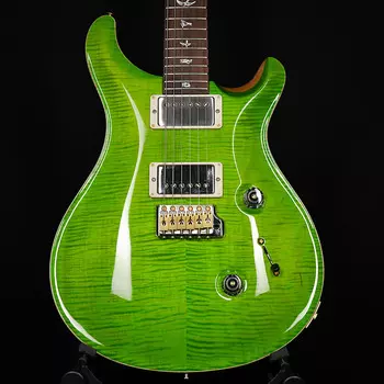 Электрогитара PRS Wood Library Custom 24 10 Top Stained Flame Maple Neck Brazilian Rosewood Eriza Verde 2023