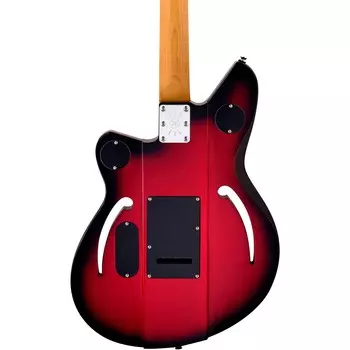 Электрогитара Reverend Airsonic W с накладкой из палисандра, металлик Red Burst