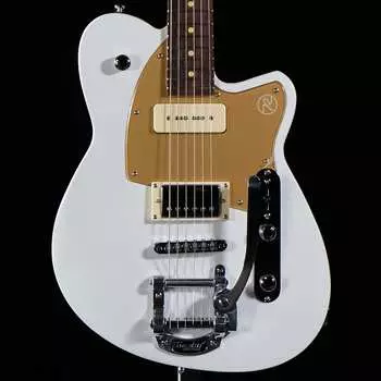 Электрогитара Reverend Double Agent OG with Bigsby Electric Guitar - Pearl White W/ Gold