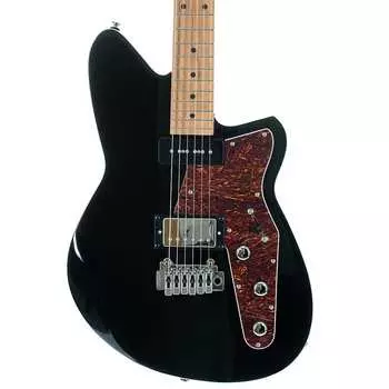 Электрогитара Reverend Double Agent W With Wilkinson Tremolo Roasted Maple Neck, Midnight Black