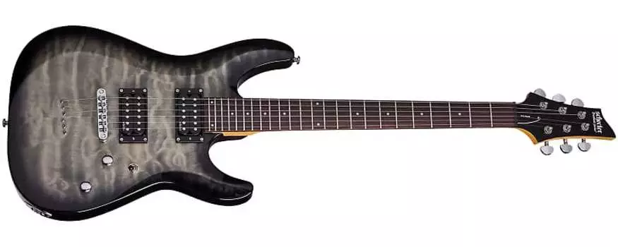 Электрогитара Schecter 446 C-6 Plus Solid-Body Electric Guitar, Charcoal Burst