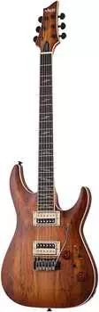 Электрогитара Schecter C-1 Exotic Spalted Maple Electric Guitar Natural Vintage Burst, 3338