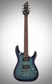 Электрогитара Schecter C-6 Plus Electric Guitar, Ocean Blue Burst