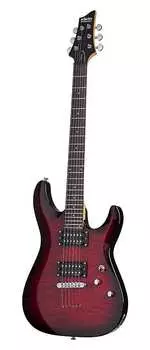 Электрогитара Schecter C-6 Plus Solid-Body Electric Guitar, See-Thru Cherry Burst