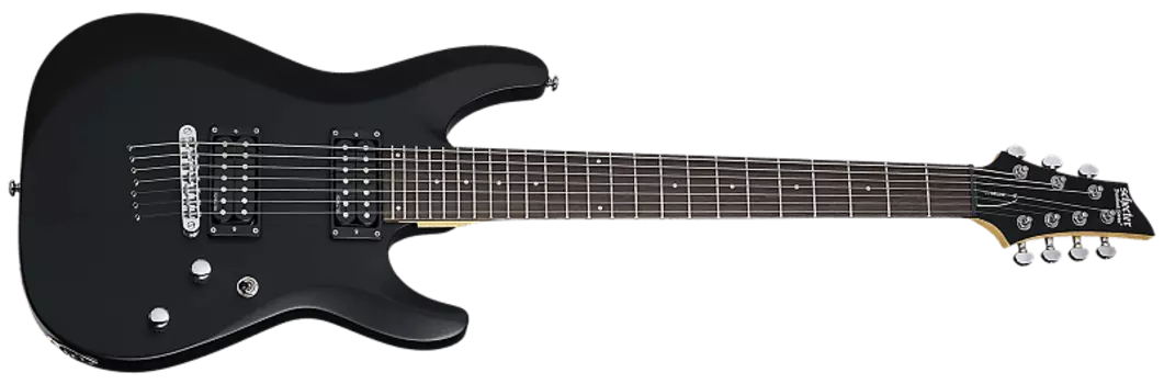 Электрогитара Schecter C-7 Deluxe 7-String 2021 Satin Black