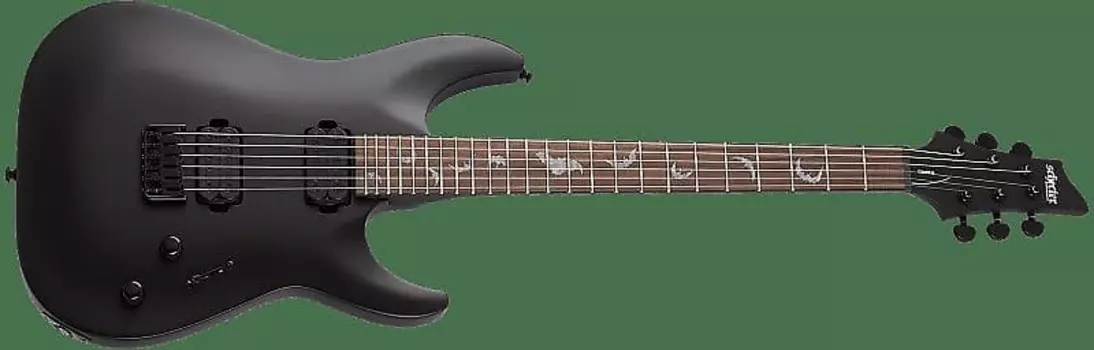 Электрогитара Schecter Damien-6 SBK Electric Guitar - Satin Black