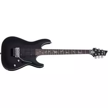 Электрогитара Schecter Damien Platinum-6 FR Satin Black SBK NEW Guitar + Free Gig Bag Floyd EMG Platinum Active