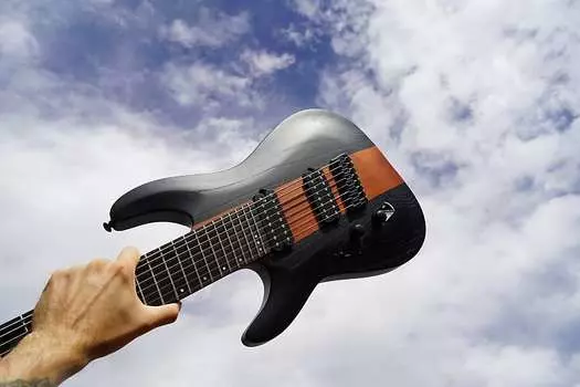Электрогитара Schecter DIAMOND SERIES C-8 Rob Scallon - Satin Dark Roast Left Handed 8-String Electric Guitar
