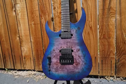 Электрогитара Schecter DIAMOND SERIES KM-6 MK-III Artist Keith Merrow Blue Crimson Left Handed 6-String Electric Guitar