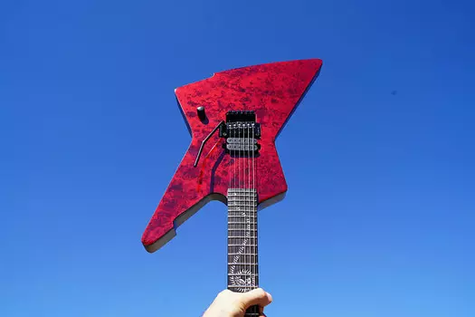 Электрогитара Schecter DIAMOND SERIES Patrick Kennison E-1 FR Apocrypha Red Reign 6-String Electric Guitar
