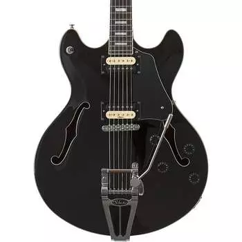 Электрогитара Schecter Guitar Research Corsair Semi-Hollow Electric Gloss Black
