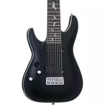 Электрогитара Schecter Guitar Research Damien Platinum 8 Left- Handed Electric Satin Black