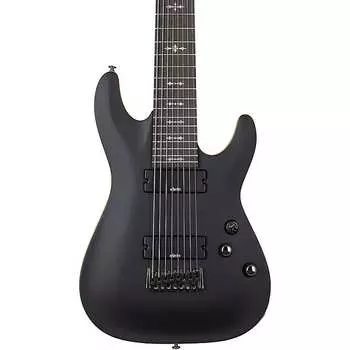 Электрогитара Schecter Guitar Research Demon-8 8-String Electric Satin Aged Black