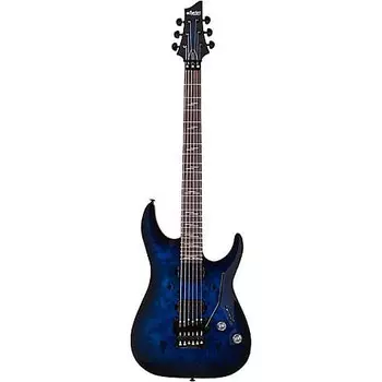 Электрогитара Schecter Guitar Research Omen Elite-6 FR Electric Guitar See-Thru Blue Burst 2455