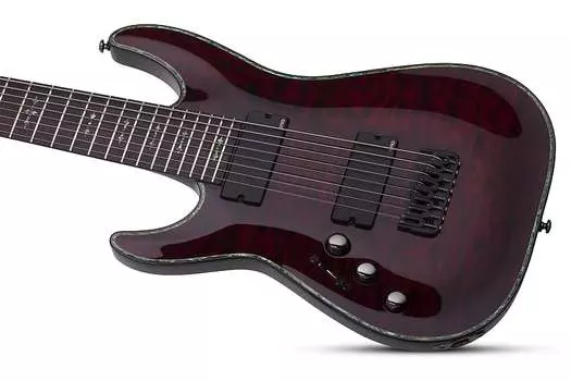Электрогитара Schecter Hellraiser C-8 LH, Black Cherry