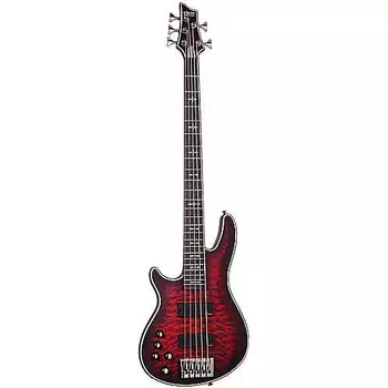 Электрогитара Schecter Hellraiser Extreme-5 Left-handed, Crimson Red Burst Satin
