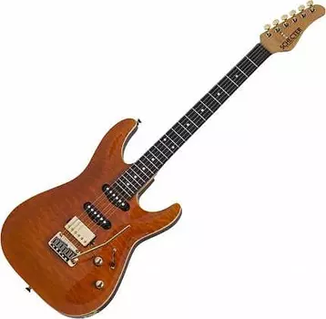 Электрогитара Schecter Japan California Classic Electric Guitar W/ Hardcase, Transparent Amber 7301