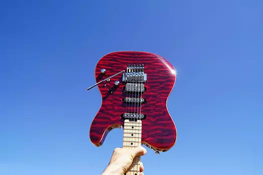Электрогитара Schecter Japan PROTOTYPE KR-I 24 AS Red/Maple 6-String Electric Guitar w/ Case