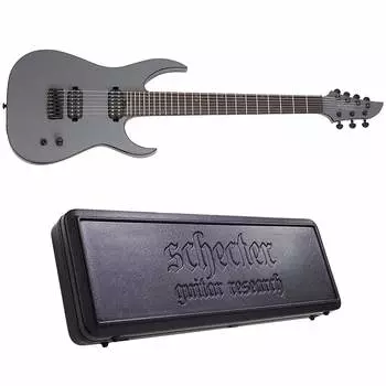 Электрогитара Schecter Keith Merrow KM-7 Mk-III Hybrid Telesto Grey 7-String Electric Guitar + Hard Case