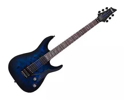 Электрогитара Schecter Omen Elite-6 FR Electric Guitar - See Thru Blue Burst