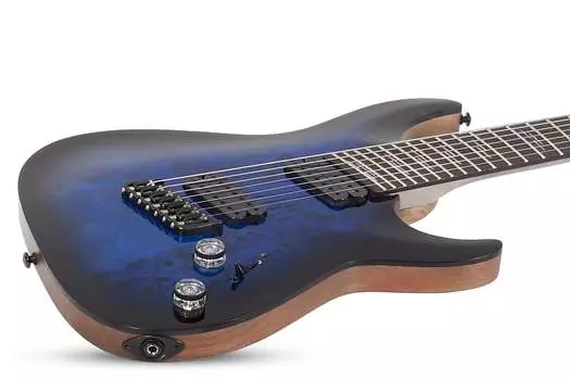 Электрогитара Schecter Omen Elite-7 MS in See-Thru Blue Burst