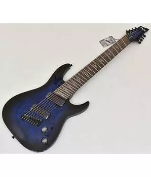 Электрогитара Schecter Omen Elite-8 Multiscale Guitar See Thru Blue Burst