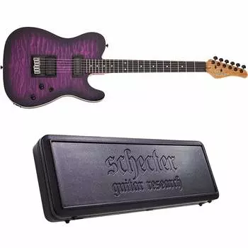 Электрогитара Schecter PT Pro Trans Purple Burst Electric Guitar + Hard Case