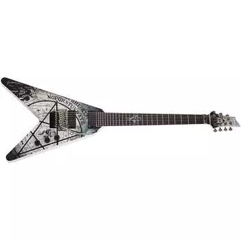 Электрогитара Schecter Randy Weitzel V-7 FR Satin White SWHT 7-String Electric Guitar V7 V 7