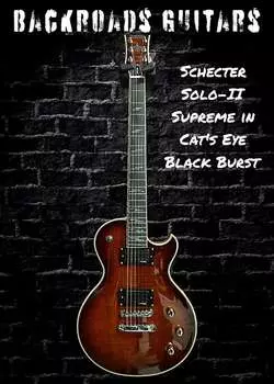 Электрогитара Schecter Solo-II Supreme in Cat's Eye Black Burst w/HSC