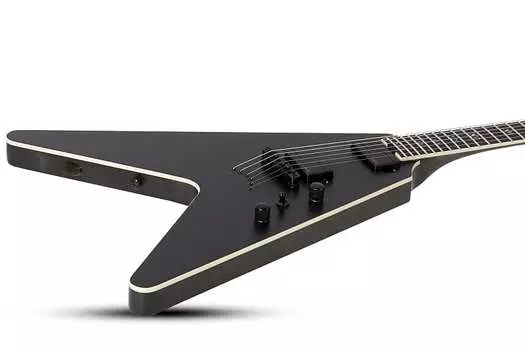 Электрогитара Schecter V-1 SLS Elite "Evil Twin" Satin Black