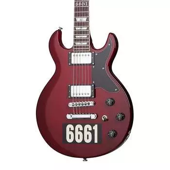 Электрогитара Schecter Zv Custom Reissue, See Thru Cherry w/6661 Graphic