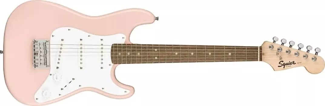 Электрогитара Squier 0370121556 Mini Stratocaster, Laurel Fingerboard, Shell Pink