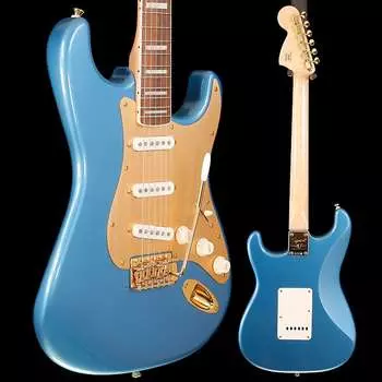 Электрогитара Squier 40th Stratocaster Laurel Fb Gold Hw, Lake Placid Blue 7lbs 3.5oz
