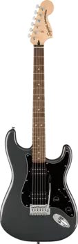 Электрогитара Squier Affinity Series Stratocaster HH Electric Guitar in Charcoal Frost Metallic